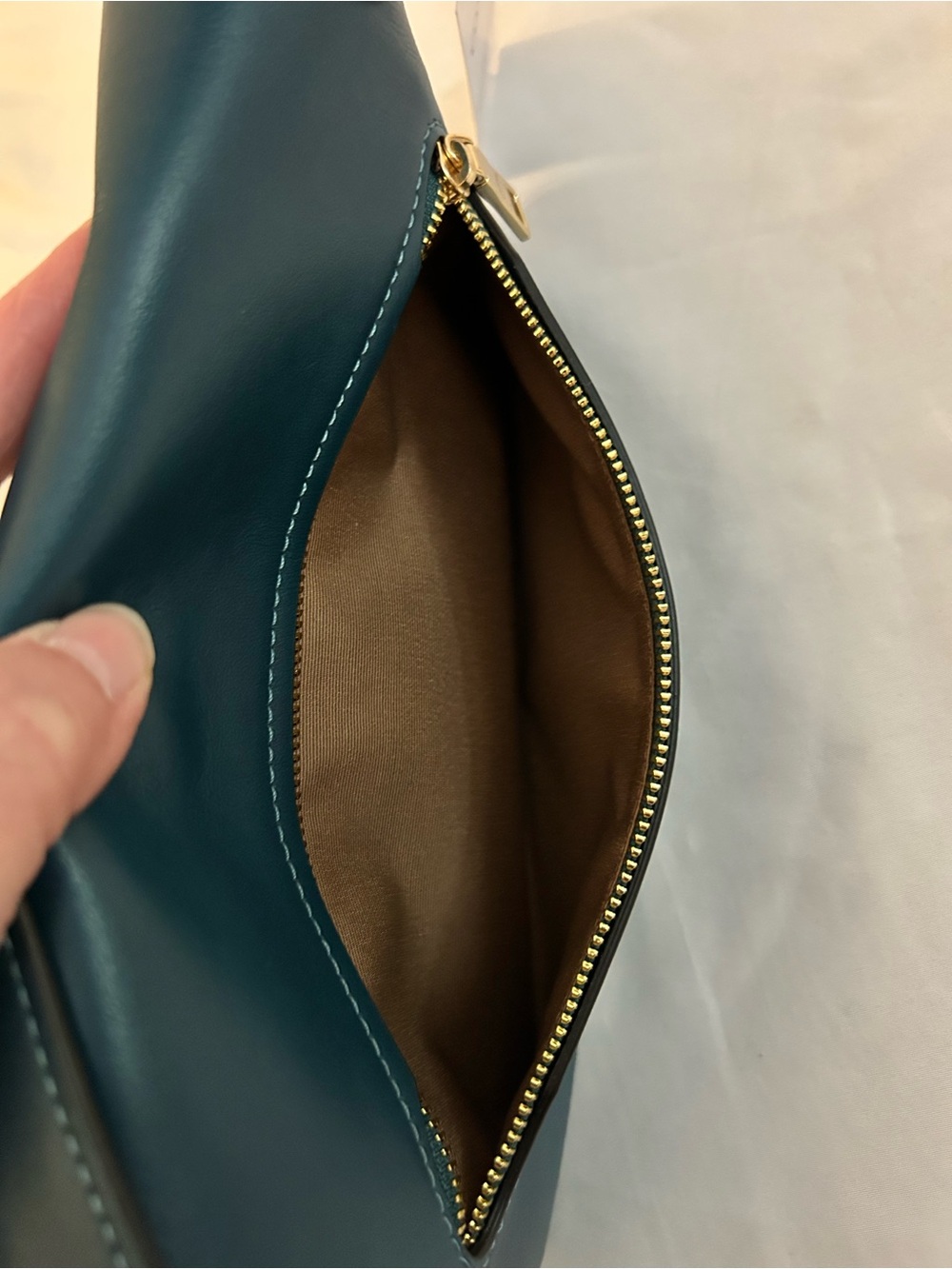 Coach Etta Small Flap in Teal - Picture 7 of 12